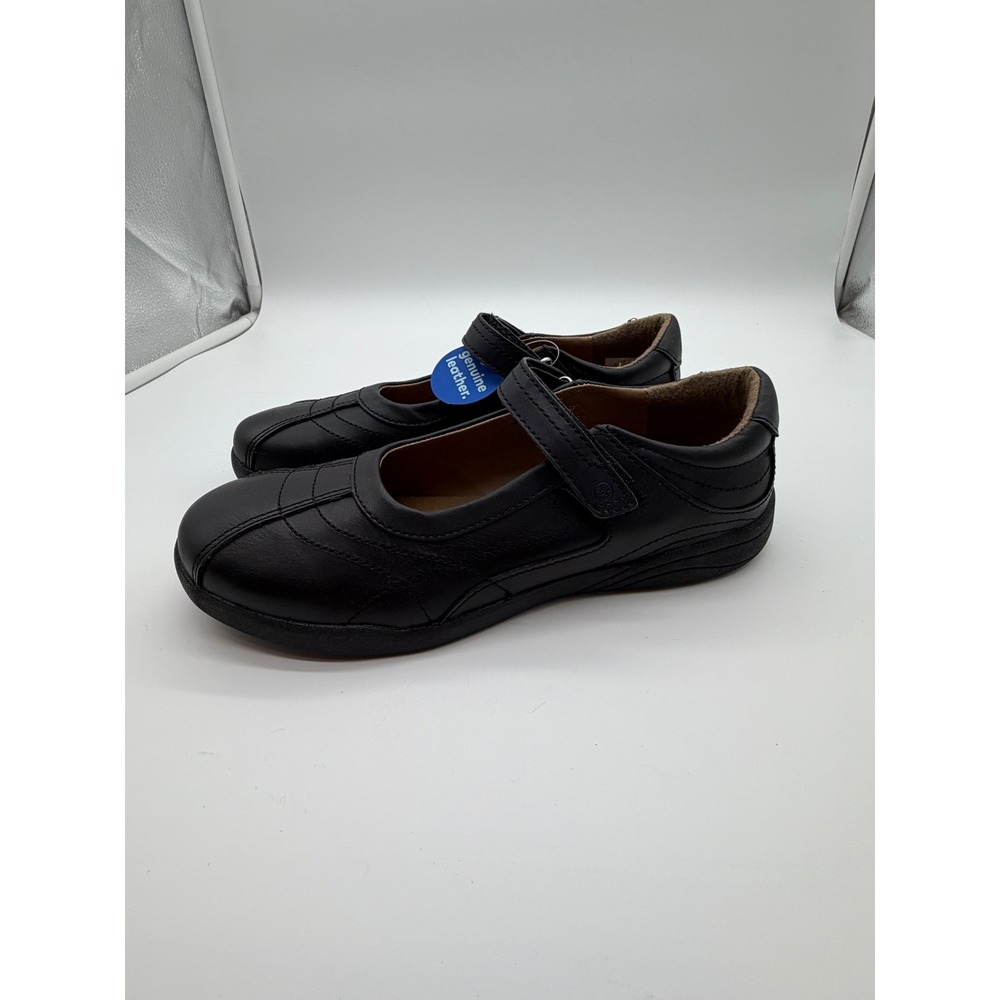 Stride Rite Claire Black Leather Mary Jane Memory Foam Shoes YG47396 US 4.5W